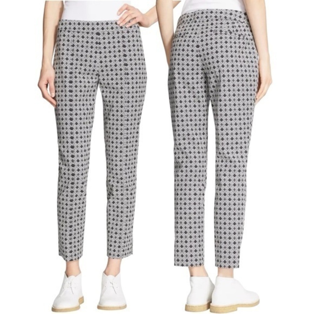 Tory Burch Black and White Patterned Pants